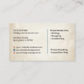 MMA - Mixed Martial Arts Training Visitekaartje (Achterkant)