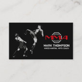 MMA - Mixed Martial Arts Training Visitekaartje (Voorkant)