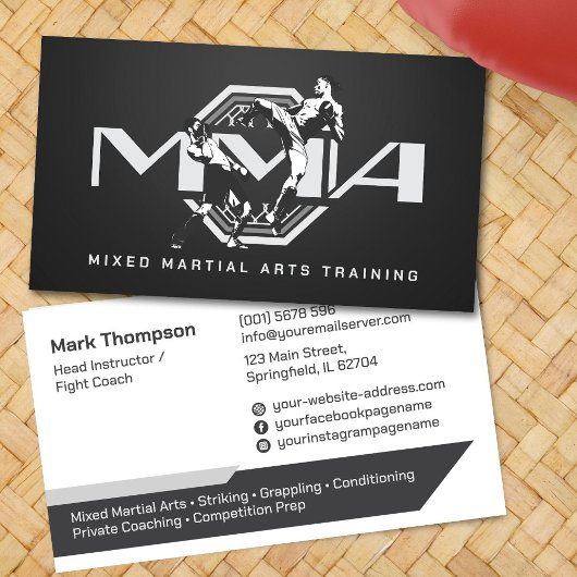 MMA - Mixed Martial Arts Training Visitekaartje