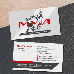 MMA - Mixed Martial Arts Training Visitekaartje