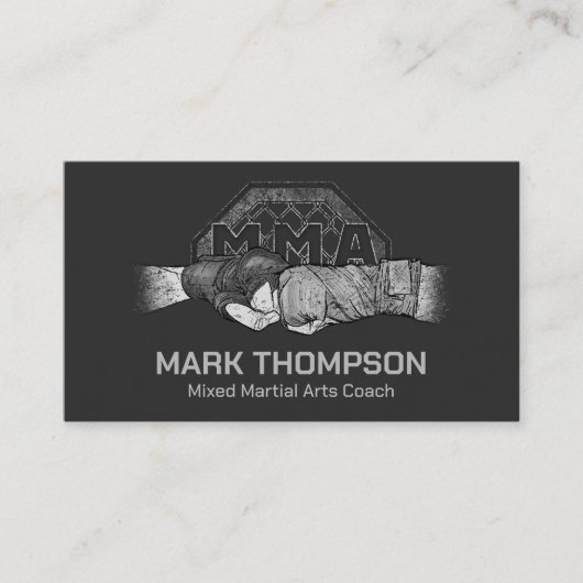 MMA - Mixed Martial Arts Training Visitekaartje (Voorkant)