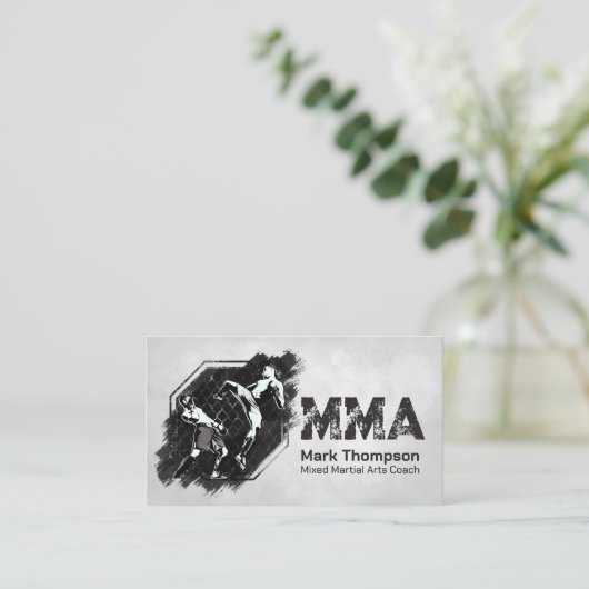 MMA - Mixed Martial Arts Training Visitekaartje (Staand voorkant)