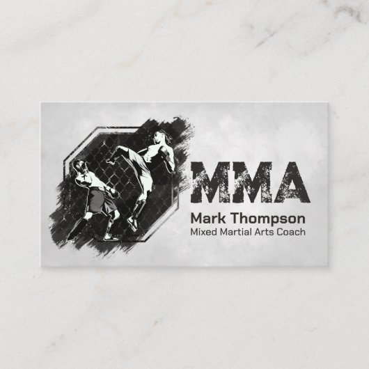 MMA - Mixed Martial Arts Training Visitekaartje (Voorkant)