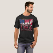 MMA Mixed Martial Arts USA Flag T-shirt (Voorkant volledig)