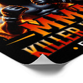 MMA Mixed Martial Arts Vechters Training Gevecht Poster (Hoek)