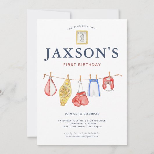 MMA Muay Thai Kickboksen | 1e verjaardag Kaart (Voorkant)