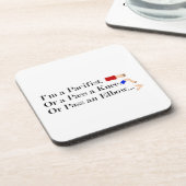 MMA Pacifist Humor Design Bier Onderzetter (Linkerzijde)