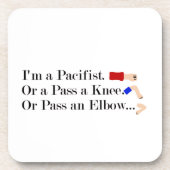 MMA Pacifist Humor Design Bier Onderzetter (Voorkant)