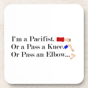 MMA Pacifist Humor Design Bier Onderzetter