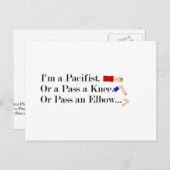 MMA Pacifist Humor Design Briefkaart (Voorkant / Achterkant)