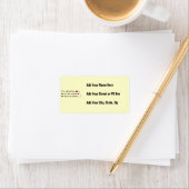 MMA Pacifist Humor Design Etiket (Insitu)