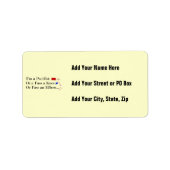 MMA Pacifist Humor Design Etiket (Voorkant)