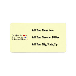 MMA Pacifist Humor Design Etiket