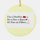 MMA Pacifist Humor Design Keramisch Ornament (Voorkant)