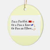 MMA Pacifist Humor Design Keramisch Ornament (Links)