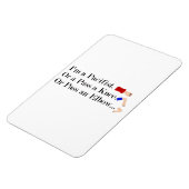 MMA Pacifist Humor Design Magneet (Linkerzijde)