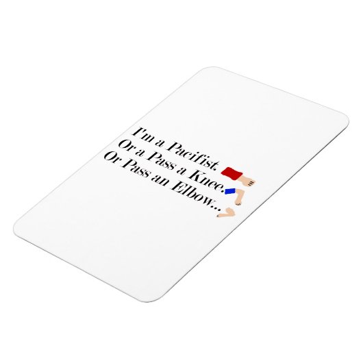 MMA Pacifist Humor Design Magneet (Linkerzijde)