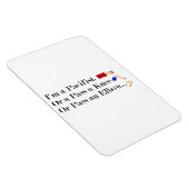MMA Pacifist Humor Design Magneet (Rechterzijde)