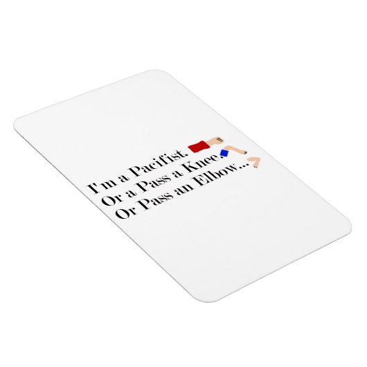 MMA Pacifist Humor Design Magneet (Rechterzijde)