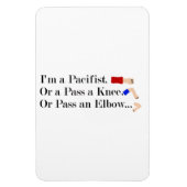 MMA Pacifist Humor Design Magneet (Verticaal)