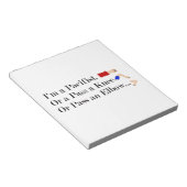 MMA Pacifist Humor Design Notitieblok (Schuin)