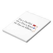 MMA Pacifist Humor Design Notitieblok (Linkerzijde)