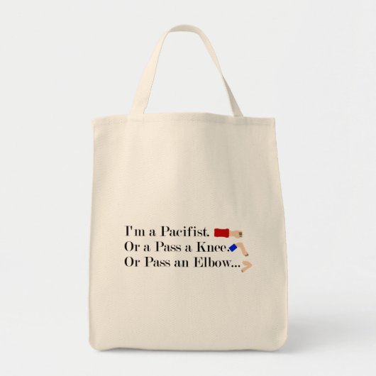 MMA Pacifist Humor Design Tote Bag (Voorkant)