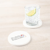 MMA Pacifist Humor Design Zandsteen Onderzetter (Zijkant)