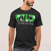 mma ( r ) evolutiegrafiek groene kubus t - shirt (Voorkant)