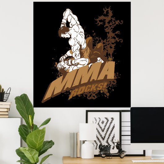 MMA Rocks Poster (Thuiskantoor)