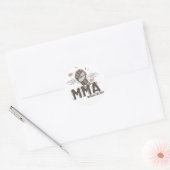MMA Rocks Ronde Sticker (Envelop)