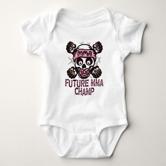MMA Skull en Binky Romper (Voorkant)
