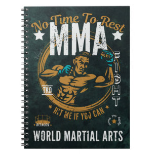 MMA Spiral Notitieboek - geen tijd om te rusten