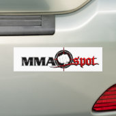 MMA Spot Bumpersticker - Wit (Op auto)