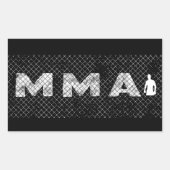 MMA-Sticker Rechthoekige Sticker (Voorkant)