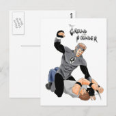 MMA Supeheld " The Ground and Pounder " Briefkaart (Voorkant / Achterkant)