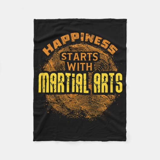 MMA Training Judo Karate Boksen Mixed Martial Arts Fleece Deken (Voorkant)