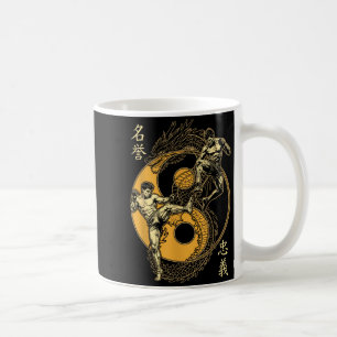 MMA-vechter Draak Yin Yang Knie Kick Mixed Koffiemok