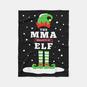 MMA-vechter Elf bijpassende gezinsvakantie Cute Sn Fleece Deken