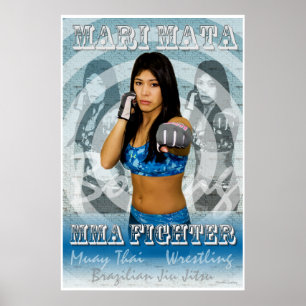 MMA Vrouw Fighter Mari Mata Poster