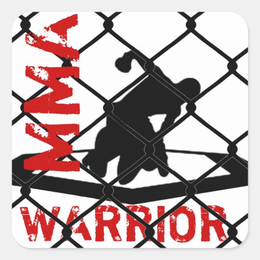 MMA WARRIOR Sticker (Voorkant)
