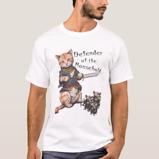 MMA | Whiskered Watchman Cat Defender T-shirt (Voorkant)