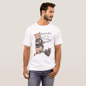 MMA | Whiskered Watchman Cat Defender T-shirt (Voorkant volledig)