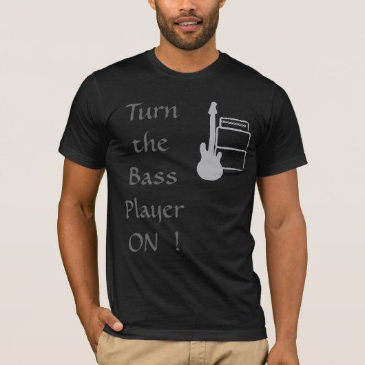 MMBass2, zet de Speler van de Bas aan! T-shirt (Voorkant)