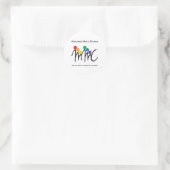 MMC-Sticker - Wit Ronde Sticker (Tas)