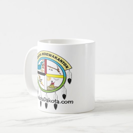 MMDC mok van twee zijkanten logo koffie (Voorkant links)