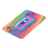MME Mixtapecute Colorful Music Retro Art Magneet (Linkerzijde)