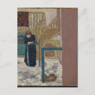 Mme Vuillard in de Studio Set Designer Briefkaart