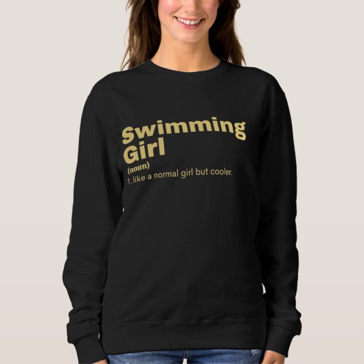 mming Girl - Swimming Trui (Voorkant)
