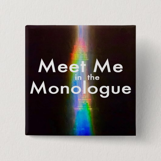 MMITM 2" square pin Vierkante Button 5,1 Cm (Voorkant)